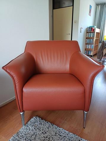 Fauteuil van Leolux, leer, model Mayon beschikbaar voor biedingen