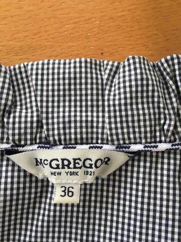 C191 Nieuw: McGregor: zwart/wit jasje jack Maat 36=S vest beschikbaar voor biedingen