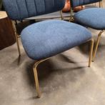 Fauteuil Kolten Blauw / Goud van Zilt., Ophalen, ., Minder dan 75 cm, Nieuw