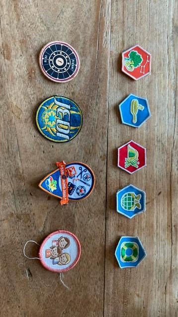 9 insignes scouting badges  beschikbaar voor biedingen