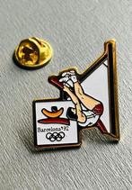 Barcelona '92 Olympische Spelen polsstok hoogspringen Pin, Verzamelen, Speldjes, Pins en Buttons, Ophalen of Verzenden, Zo goed als nieuw