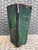 Bonsai Cascade pot groen tinten geglazuurd 6,3x6,2x14,2, Vierkant, Ophalen of Verzenden, Zo goed als nieuw, Minder dan 25 cm