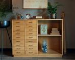 Prachtige vintage schoolkast ladekast boekenkast kast, Ophalen of Verzenden, Zo goed als nieuw, 25 tot 50 cm