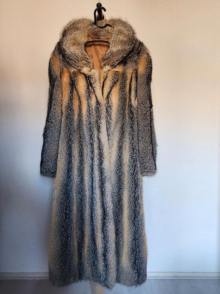 Vintage Grijze Vos Bontjas - Gerestaureerd & Prachtig!, Kleding | Dames, Jassen | Winter, Zo goed als nieuw, Grijs, Ophalen of Verzenden