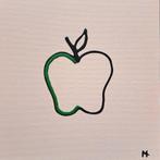 Acryl op canvas "appel", Antiek en Kunst, Ophalen of Verzenden