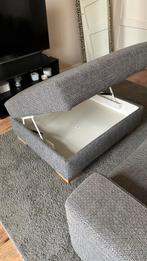 Grijze Sorvallen voetenbank met opbergruimte, Huis en Inrichting, Ophalen, Zo goed als nieuw, Rechthoekig