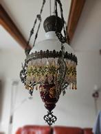 Antieke Hanglamp / Olielamp met Kralen, Antiek en Kunst, Antiek | Lampen, Ophalen