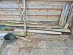 Hout gratis, Tuin en Terras, Schuttingen, Ophalen, Gebruikt, Hout, Minder dan 3 meter