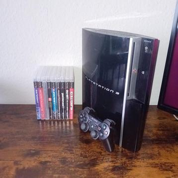 Playstation 3 met spellen en controller beschikbaar voor biedingen