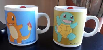 2 x Vintage Pokémon mokken - Charmander + Squirtle - NIEUW beschikbaar voor biedingen