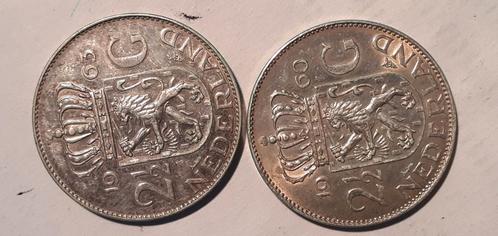 Twee rijksdaalders., Postzegels en Munten, Munten | Nederland, 2½ gulden, Koningin Juliana, Ophalen of Verzenden