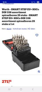 Nieuwe borenset 25-delig STEP EU+ HSCo DIN 338, Ophalen, Nieuw