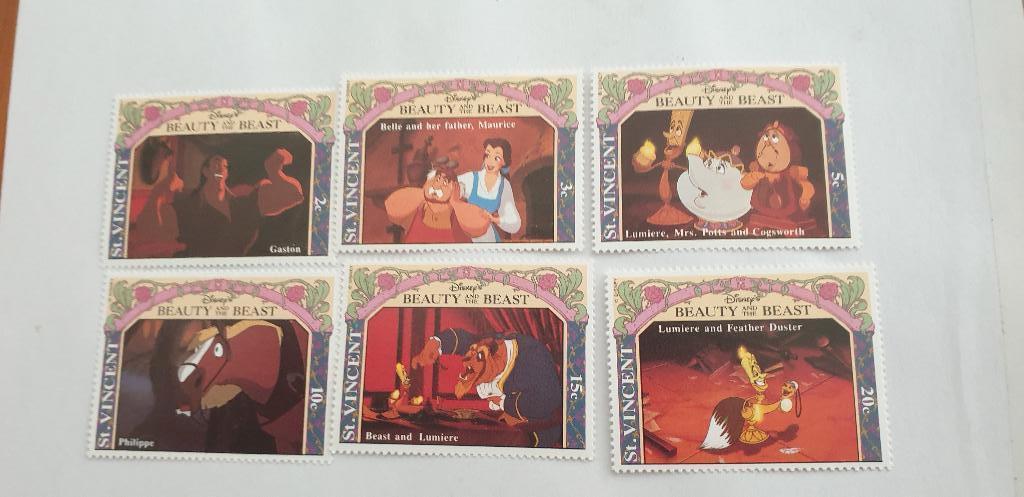 6228 st vincent disney beauty and the beast, Verzenden, Overige thema's