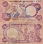 NIGERIA 1979 10 naira #21a VG, Verzenden, Nigeria, Los biljet