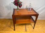 Gratis bezorging!Mid century retro vintage teak serveerwagen, Huis en Inrichting, Tafels | Sidetables, Gebruikt, 50 tot 100 cm