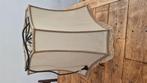 vintage lampenkap met lamp, Gebruikt, Beige, Ophalen of Verzenden, 50 cm of meer