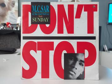 7" Single MC Sar & The Real McCoy - Don't Stop + Instrumenta beschikbaar voor biedingen
