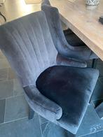5 eetkamerstoelen, Gebruikt, Zwart, Stof, Vijf, Zes of meer stoelen