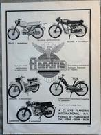 Advertentie Flandria Rally Record Kingline Camberra Eurolux, Verzamelen, Ophalen of Verzenden, Gebruikt, Motoren