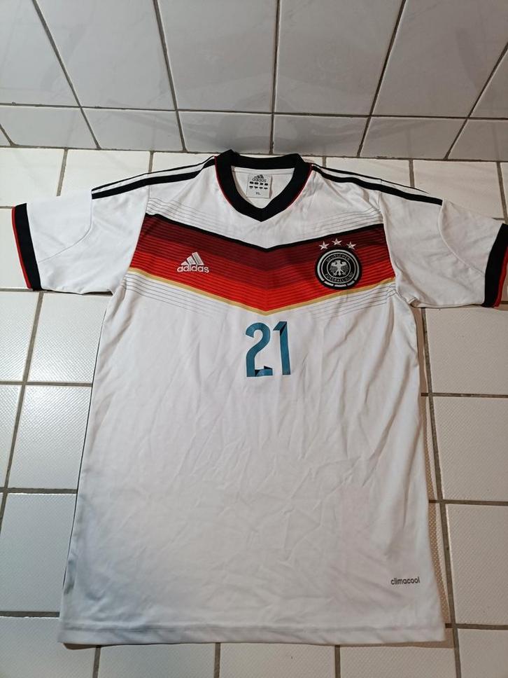 (L) Adidas Climacool 2014 Duitsland Reus #21 Voetbal Jersey, Sport en Fitness, Voetbal, Zo goed als nieuw, Shirt, Maat L, Ophalen of Verzenden