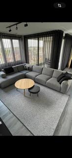 Wollen vloerkleed grijs 200 x 300, Gebruikt, 200 cm of meer, Ophalen of Verzenden, 200 cm of meer