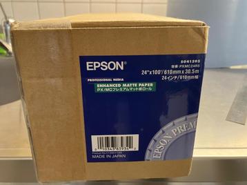 EPSON S041595 Enhanced matte paper inktjet 189gr 24" x 30.5m beschikbaar voor biedingen