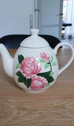 Theepot met bloemmotief V&D, Gebruikt, Overige typen, Ophalen of Verzenden, Overige stijlen