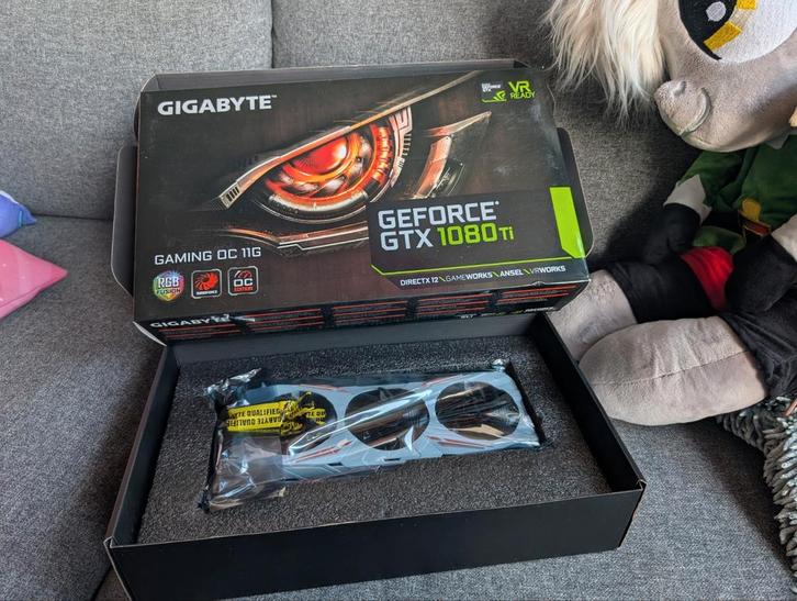 Gigabyte GeForce GTX 1080 Ti oc 11gb - Krachtige Videokaart, Computers en Software, Videokaarten, Gebruikt, Nvidia, PCI-Express 3.0