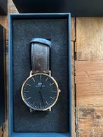 2x Daniel Wellington horloges - keurige horloges, Ophalen, Leer, Staal, Polshorloge