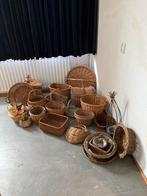 Heel veel leuke rotan/rieten manden en mandjes., Ophalen of Verzenden, Zo goed als nieuw, Rond, Riet