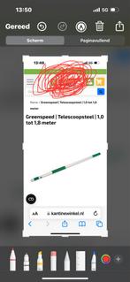 Greenspeed Telescoopsteel 1.0-1.8m, Doe-het-zelf en Verbouw, Ladders en Trappen, Ophalen, Gebruikt, Ladder, Opvouwbaar of Inschuifbaar