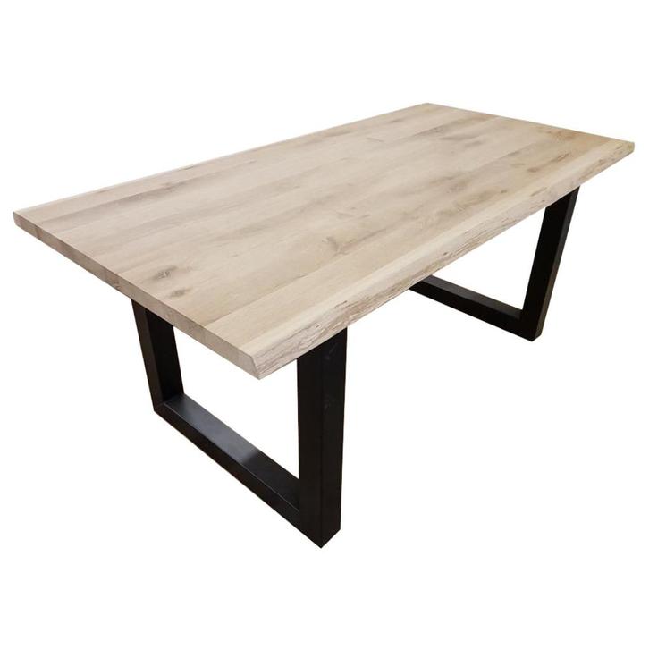 Massief Eiken | Boomstamblad | Eettafel | Boomstam Eettafel, Huis en Inrichting, Tafels | Eettafels, Nieuw, 50 tot 100 cm, 200 cm of meer