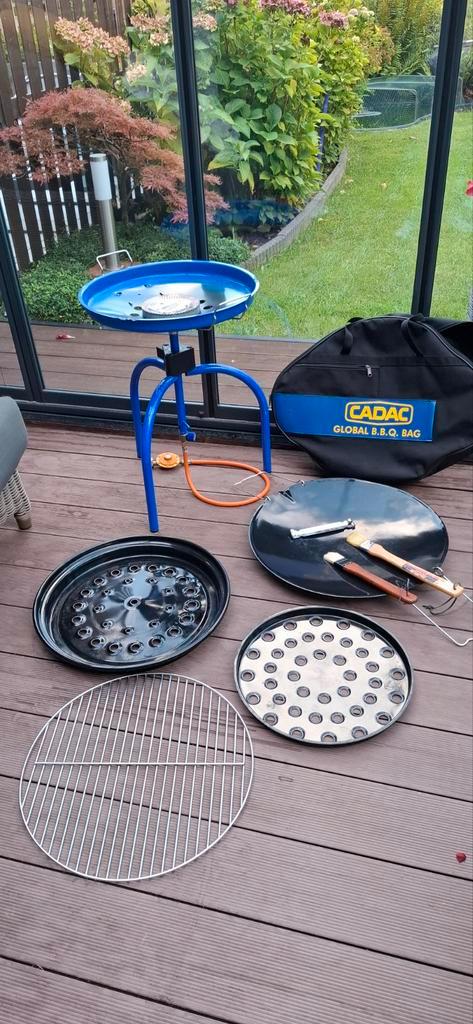 Cadac Skottelbraai met accessoires, Tuin en Terras, Gasbarbecues, Gebruikt, Ophalen