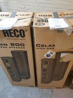 HECO CELAN 800 black edition  260/400 watt, Audio, Tv en Foto, Luidsprekers, Zo goed als nieuw, 120 watt of meer, Front, Rear of Stereo speakers