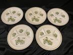 Retro Set van 5 Salade BBQ borden Figgjo Flint - Turi Design, Ophalen, Gebruikt, Keramiek, Bord(en)