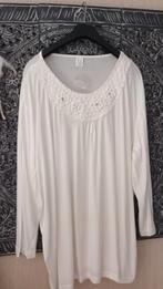 Heine Tuniek/Shirt Maat 54 Off White Kant Swarovski, Wit, Maat 46/48 (XL) of groter, Nieuw, Ophalen of Verzenden