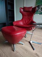 Leolux Caruzzo pouf (fauteuil onder voorbehoud verkocht), Huis en Inrichting, Fauteuils, Ophalen, 75 tot 100 cm, Zo goed als nieuw