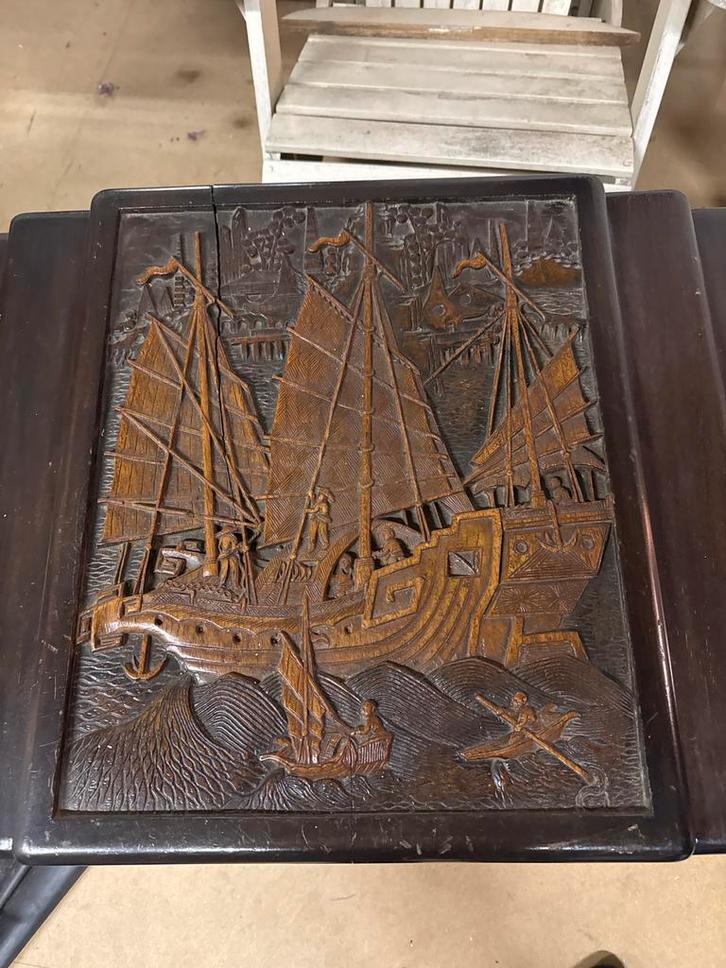 Chinese dekenkist met Aziatische motieven, Antiek en Kunst, Antiek | Meubels | Kasten, Ophalen