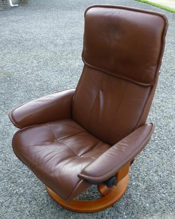 Relax stoel Ekornes bruin, Made in Norway beschikbaar voor biedingen