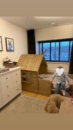 Huisjesbed van steigerhout, Kinderen en Baby's, Kinderkamer | Bedden, Zo goed als nieuw, 85 tot 100 cm, Ophalen, 180 cm of meer