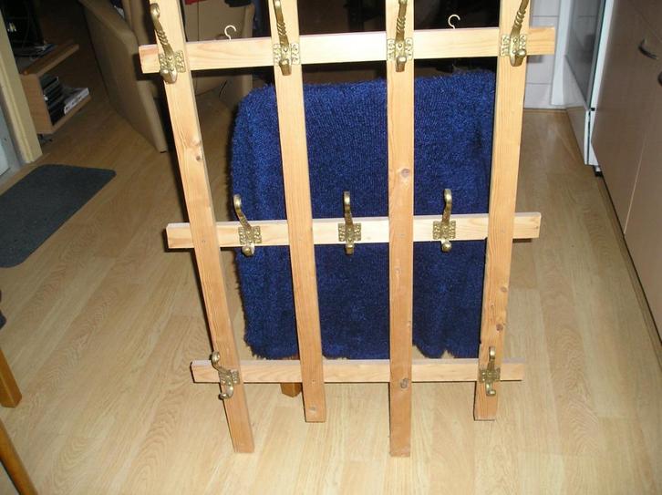 Vurenhouten kapstok, Huis en Inrichting, Woonaccessoires | Kapstokken, Zo goed als nieuw, Wandkapstok, 100 tot 150 cm, Hout, Ophalen