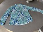 Blauw/groen/wit Angelle Milan travel blousje, maat M, Kleding | Dames, Blouses en Tunieken, Maat 38/40 (M), Overige kleuren, Angelle Milan