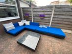 Hippe blauwe Loungeset, Tuin en Terras, Tuinsets en Loungesets, Ophalen, Zo goed als nieuw