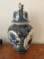 Mooie Delfs blauwe vaas., Ophalen of Verzenden