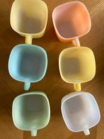 Opale Pastel Soepkommen - Set van 6, Huis en Inrichting, Keuken | Servies, Gebruikt, Ophalen of Verzenden, Glas, Kom(men)