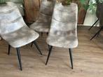 Eetkamerstoelen 5 stuks grijs mxsofa, Huis en Inrichting, Stoelen, Ophalen, Overige materialen, Zo goed als nieuw, Grijs