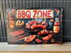 Metalen bord BBQ/Barbeque, Huis en Inrichting, Woonaccessoires | Tekstborden en Spreuken, Ophalen of Verzenden, Nieuw