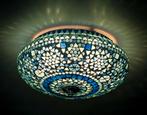 Oosterse Mozaïek Plafondlamp - 25cm, Ophalen of Verzenden, Nieuw, Glas, Oosters