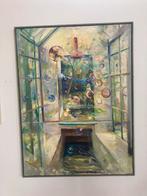 Schilderij van kunstschilder Kl.Werumeus Buning, Antiek en Kunst, Ophalen of Verzenden