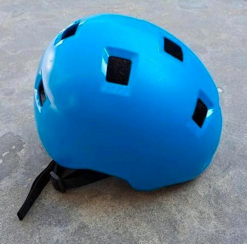 Oxelo blauwe fietshelm 52-54 maat S, Fietsen en Brommers, Fietsaccessoires | Fietshelmen, Zo goed als nieuw, S, Ophalen of Verzenden